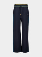 Casablanca Navy Punto Low-Rise Cotton Joggers