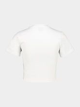 Casablanca White and Blue Sportive Stacked Logo T-Shirt