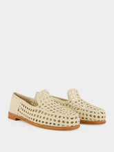 Dragon Diffusion Off-White Dolly Leather Mocassins
