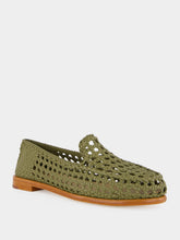Dragon Diffusion Olive Dolly Leather Mocassins