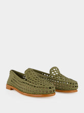 Dragon Diffusion Olive Dolly Leather Mocassins