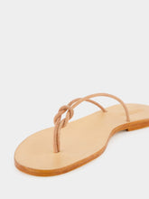 Dragon Diffusion Off-White Flat Rope Leather Sandals