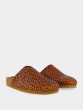 Dragon Diffusion Tan Footbed Leather Mules