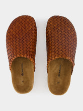 Dragon Diffusion Tan Footbed Leather Mules