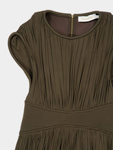 Zimmermann Olive Luna Pleated Maxi Dress