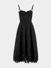 Zimmermann Black Hypnotic Lace Trim Gown