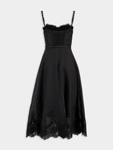 Zimmermann Black Hypnotic Lace Trim Gown