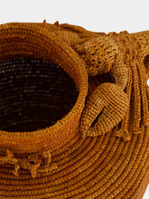 Natalia Brilli Corallino Terracota Handcrafted Raffia Vase