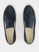 Common Projects Dark Blue Suede Slip-On Sneakers