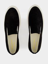 Common Projects Black Suede Slip-On Sneakers