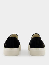 Common Projects Black Suede Slip-On Sneakers