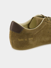 Common Projects Olive Green Suede Low-Top Sneakers