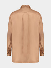 Zimmermann Biscuit Relaxed Tie Shirt