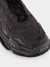 Balenciaga Black Triple S Canvas Sneakers