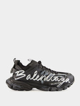 Balenciaga Track Signature Sneaker in Black and White