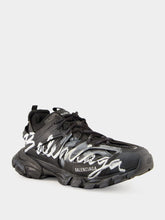 Balenciaga Track Signature Sneaker in Black and White