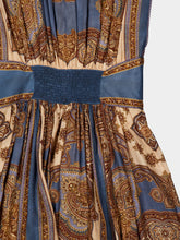 Zimmermann Dark Blue Paisley Mahon Silk Maxi Dress