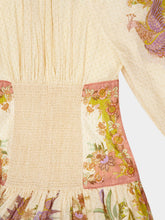 Zimmermann Indra Chartreuse Floral Mini Dress