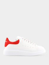 Alexander McQueen Oversized Red Leather Sneakers