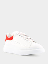 Alexander McQueen Oversized Red Leather Sneakers
