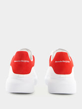 Alexander McQueen Oversized Red Leather Sneakers
