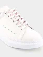 Alexander McQueen Oversized Red Leather Sneakers