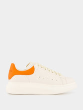 Alexander McQueen White and Orange Oversized Sneakers