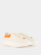 Alexander McQueen White and Orange Oversized Sneakers