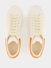 Alexander McQueen White and Orange Oversized Sneakers