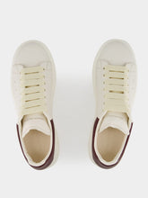 Alexander McQueen Off White and Bordeaux Oversized Sneakers
