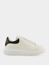 Alexander McQueen White and Black Oversized Sneakers New Tech Calf Leather