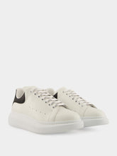 Alexander McQueen White and Black Oversized Sneakers New Tech Calf Leather