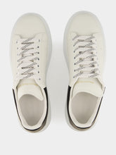 Alexander McQueen White and Black Oversized Sneakers New Tech Calf Leather