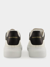 Alexander McQueen White and Black Oversized Sneakers New Tech Calf Leather