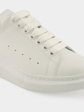 Alexander McQueen White Oversized Zebra Heel Sneakers