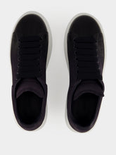 McQueen Indigo Blue Oversized Suede Sneakers