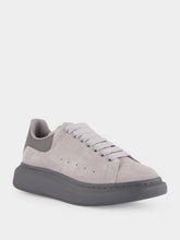 McQueen Grey Oversized Suede Sneakers