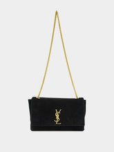 Saint Laurent Reversible Kate Medium Bag in Black Suede