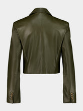 Zimmermann Olive Hypnotic Leather Blazer