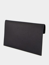 Saint Laurent Black Uptown Grain Leather Clutch
