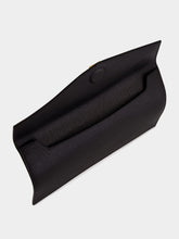 Saint Laurent Black Uptown Grain Leather Clutch