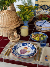 House of Capricorn Hand-Painted Comporta The Farmer Stoneware Dessert Plate