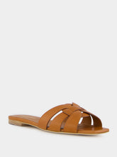 Saint Laurent Brown Tribute Flat Sandals
