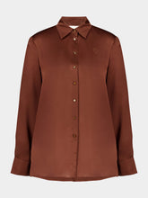 Zimmermann Tan Hypnotic Satin Shirt