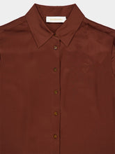 Zimmermann Tan Hypnotic Satin Shirt
