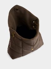 Saint Laurent Light Taupe Puffer Medium Bag in Lambskin