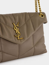 Saint Laurent LouLou Puffer Small Light Taupe Lambskin Bag