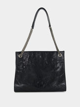 Saint Laurent Black Niki Vintage Leather Shopping Bag