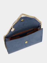 Stella McCartney Feather Blue Vegan Leather Mini Crossbody Bag