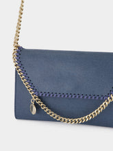 Stella McCartney Feather Blue Vegan Leather Mini Crossbody Bag